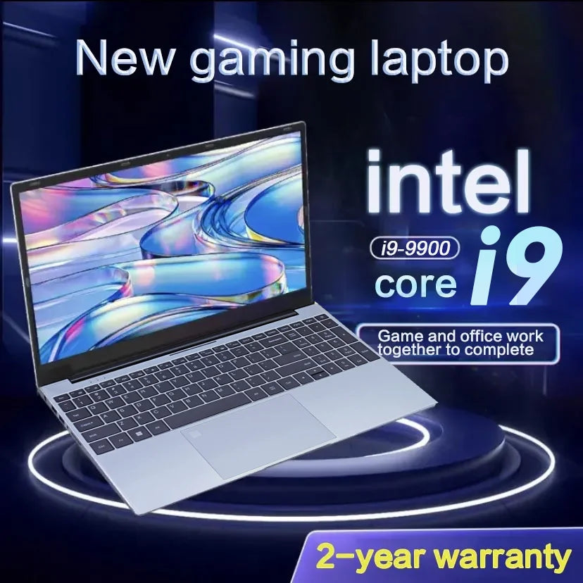 15.6' Windows 11 Laptop Computer Intel Core I9 9900 16GB RAM 1TB SSD Laptops Office Computer PC Fingerprint Unlock Notebook