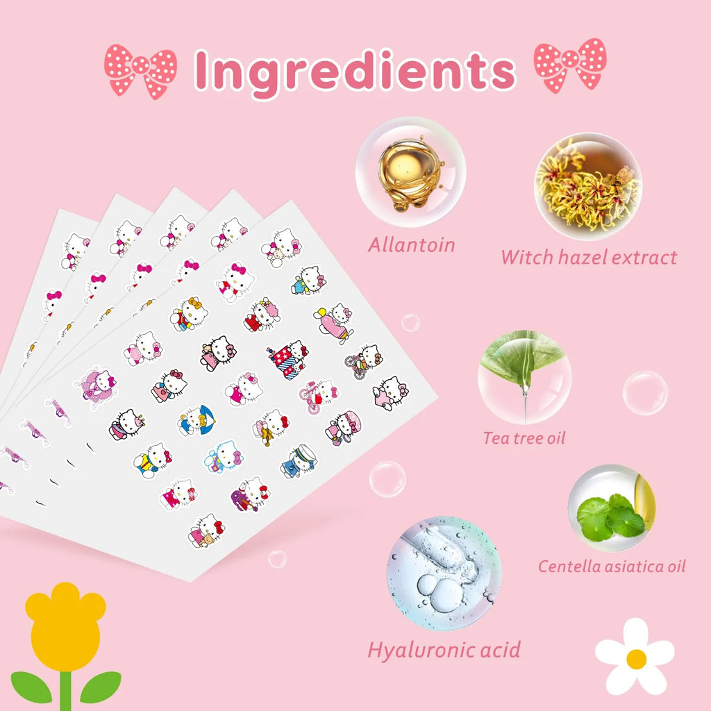 Acne patches, acne stickers, facial acne patches, concealer, concealer stickers 125PCS hello kitty