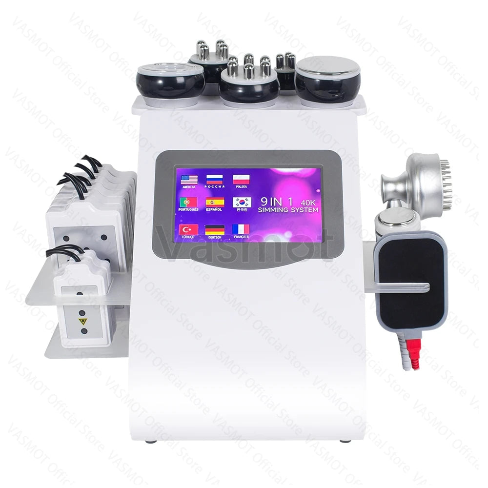 40K Ultrasonic Cavitation Body Sculpting Machine - 6-in-1 Pro Device Relaxation Treatment Tidesmit