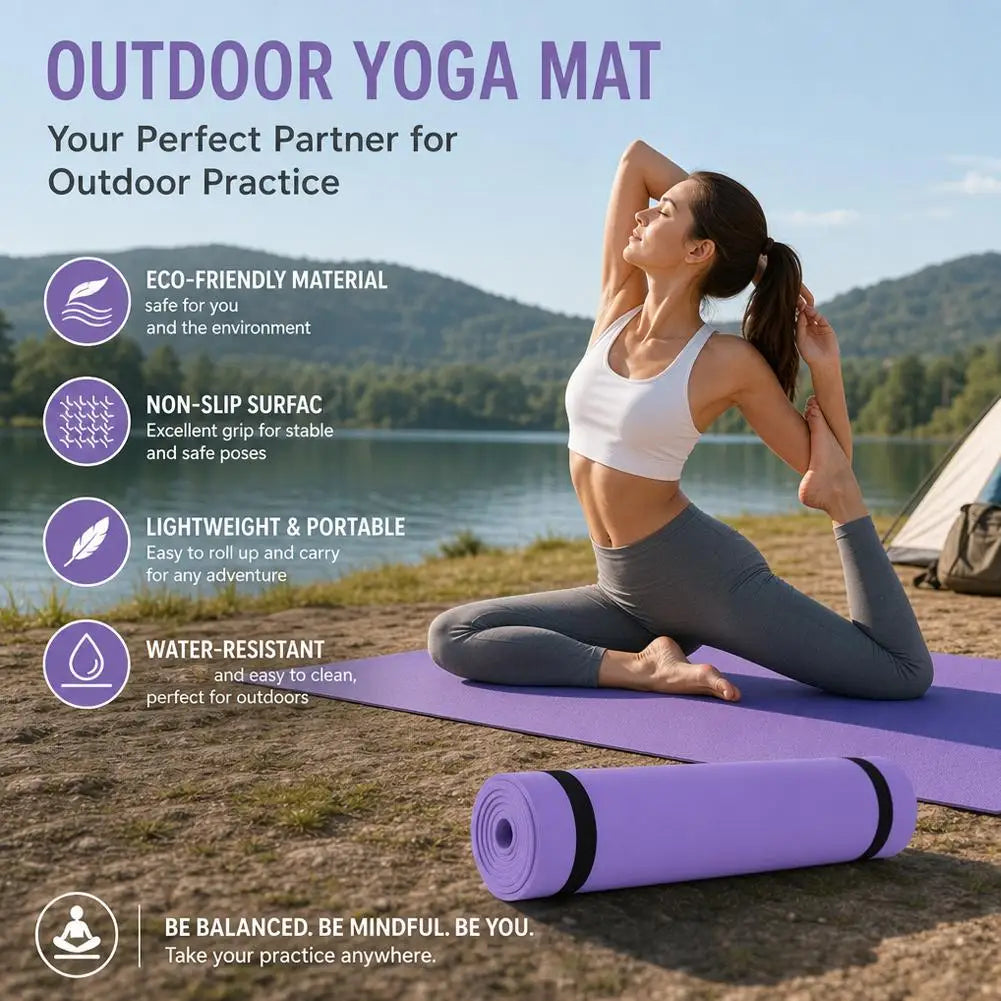 EVA Yoga Mat Anti-skid Sports Exercise Mat for Yoga & Pilates Moistureproof Thickened Camping Picnic Mat Foam Sleeping Pad 2026