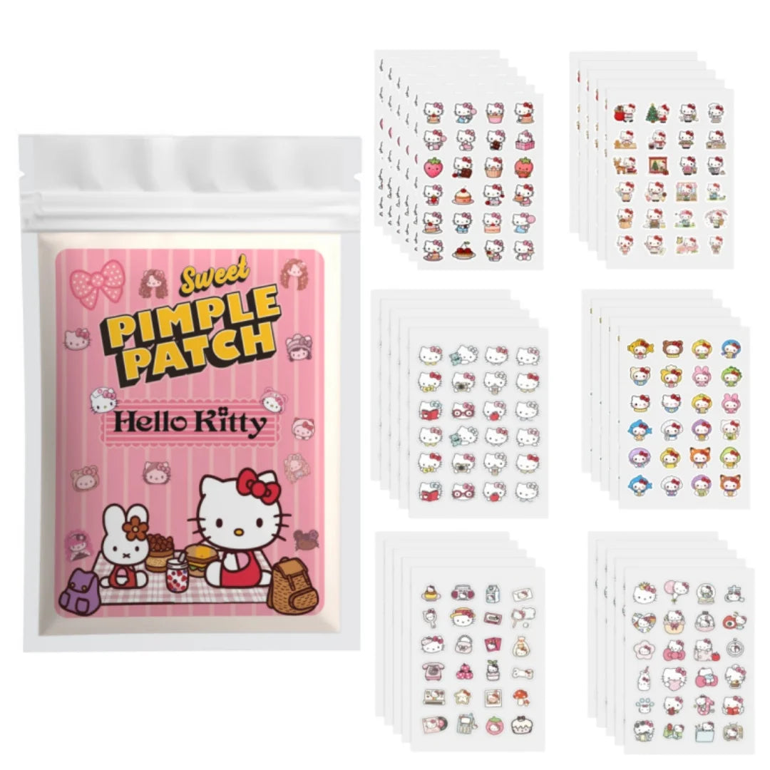 Hello Kitty Hydrocolloid Pimple Patch Acne Spot Cover Waterproof Breathable Invisible for Women Girls Daily Use