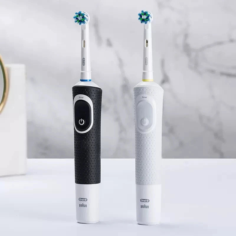 Oral B D100 2D Vitality Electric Toothbrush Timer 7600Rpm Cross Action Deep Cleaning and Whitening Teeth Tooth Brush