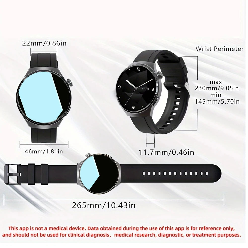 SENBONO Men's Smart Watch Heart Rate Blood Oxygen Monitor Bluetooth Call Multiple Sport Modes Voice Assistant Smartwatch for Men