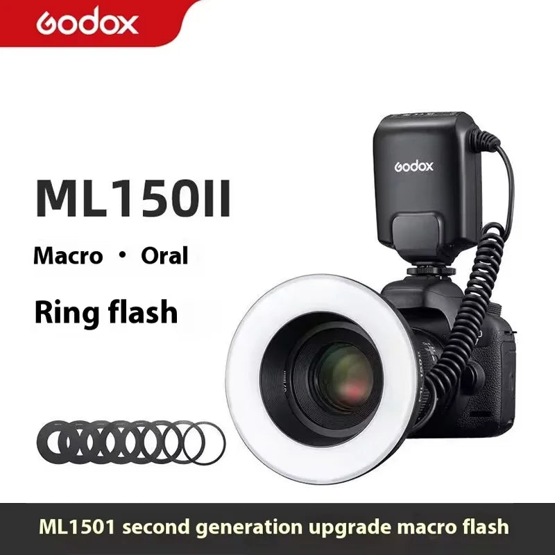 Godox ML-150II Macro Ring Flash – Professional DSLR Lighting Kit Godox ML-150II Tidesmit