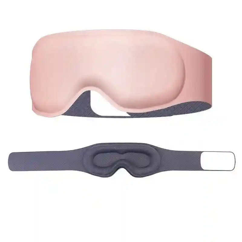 3D Contoured Sleep Mask - Zero Pressure Eye Mask for Travel Eye Massage Instrument Pink Tidesmit
