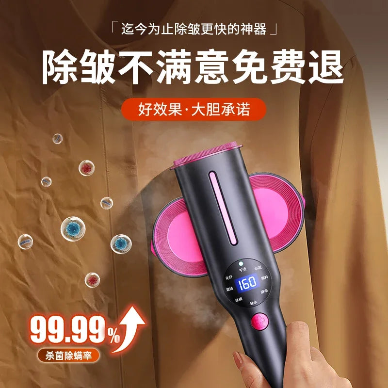 Tidesmit 1200W portable handheld travel steamer showing compact design and easy-grip ergonomic handle features