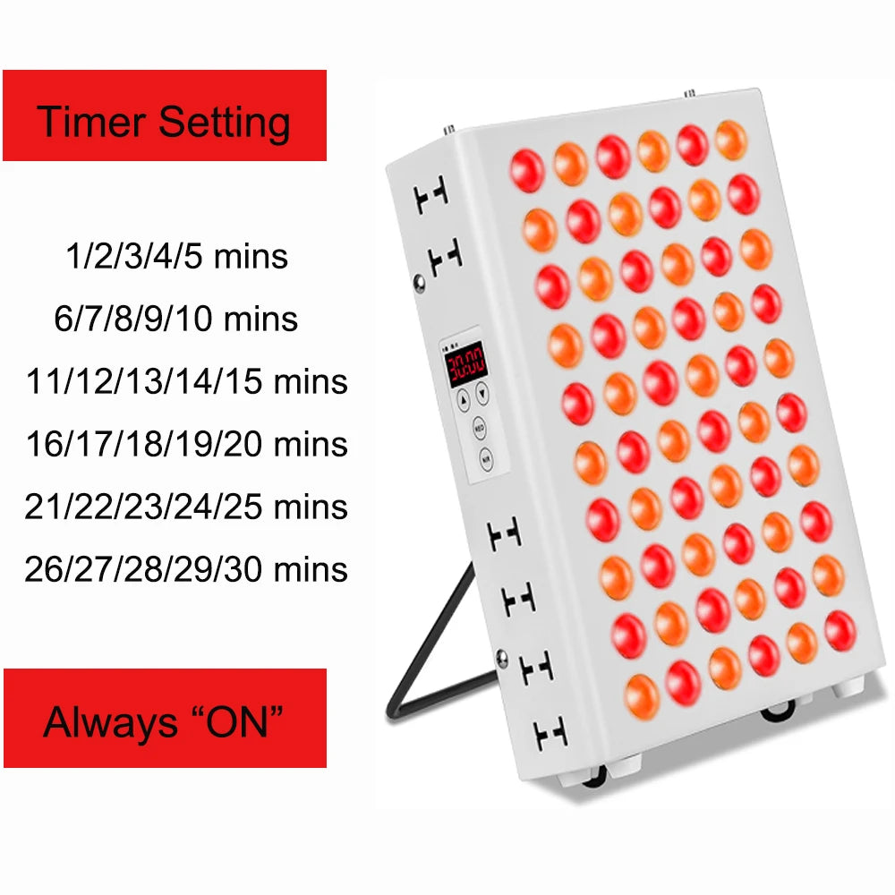 Dual Chip Red Light Therapy Panel Lamp 630nm 660nm Near Infrared Therapy Light 810nm 830nm 850nm LED Beauty Devices Face Body