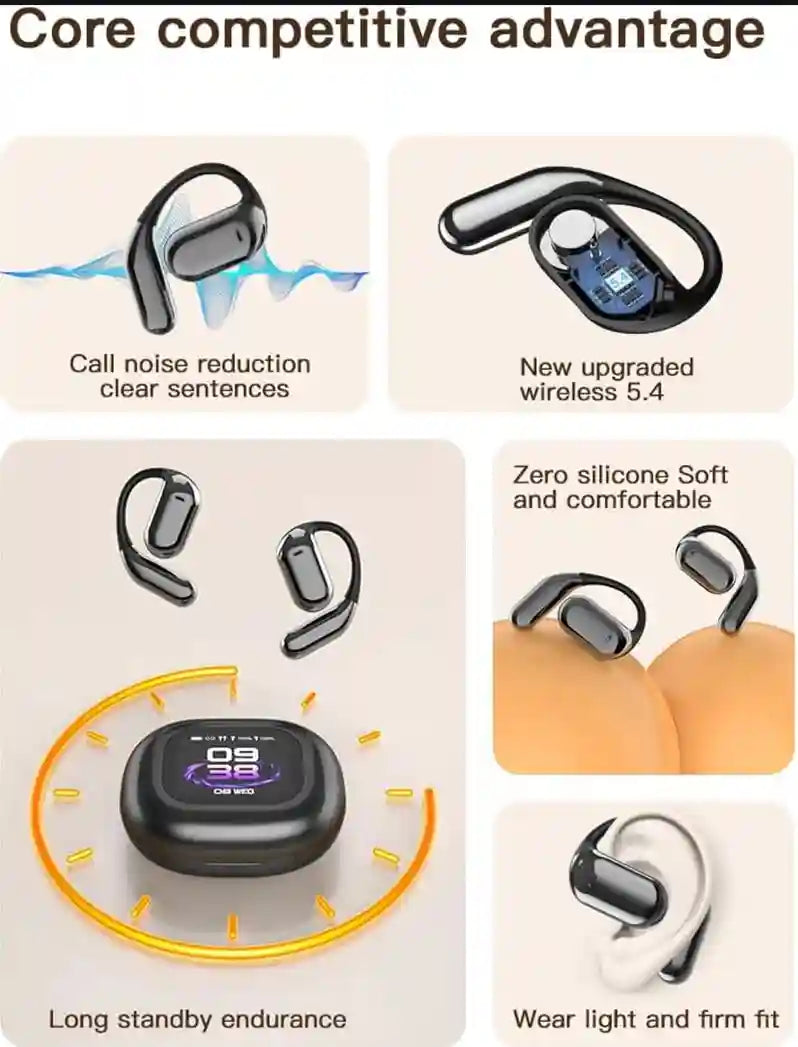 AI Language Translation Earbuds with LCD Touch Case - Tidesmit Tidesmit