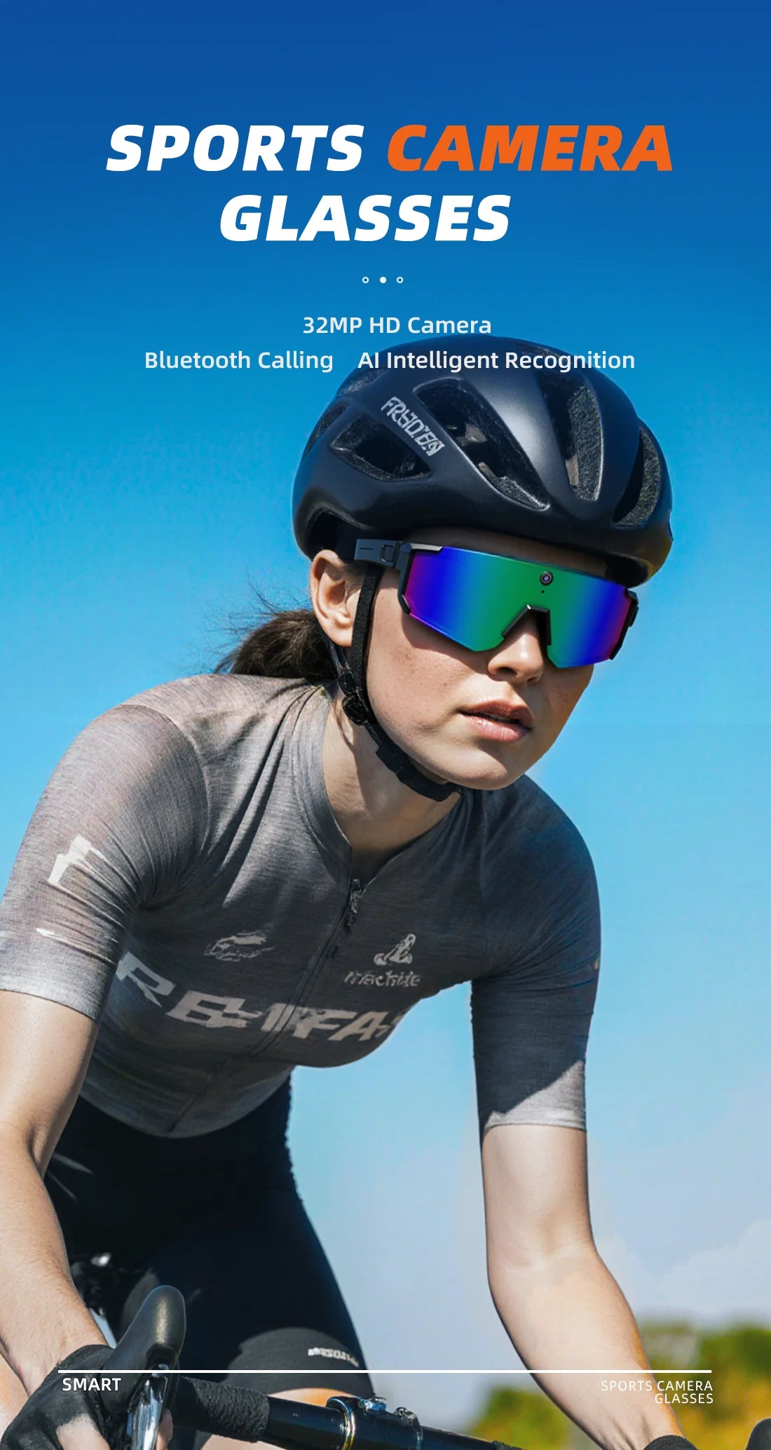 4K Polarized Smart Sunglasses with Bluetooth Audio & Camera - Tidesmit Tidesmit