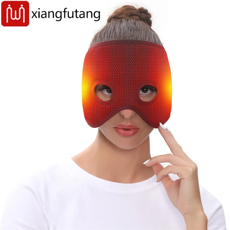 Heated Facial Mask for Sinus Relief with 3 Temperature Settings Massage Cushion Tidesmit