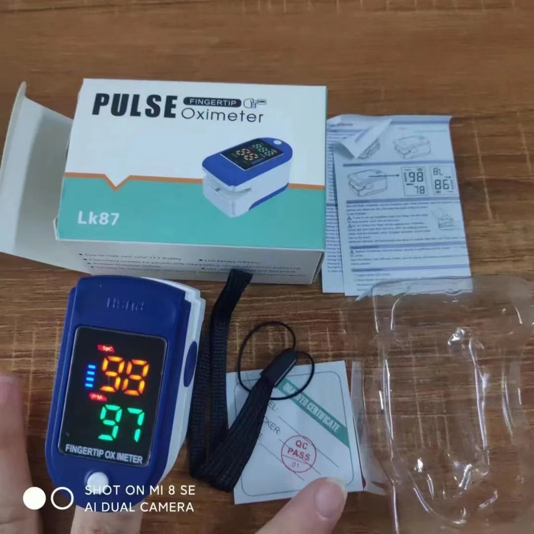 LK89 Finger Pulse Oximeter Medical Portable blood oxygen oxymetre Heart Rate Saturation Meter OLED Oximetro de dedo LED Display