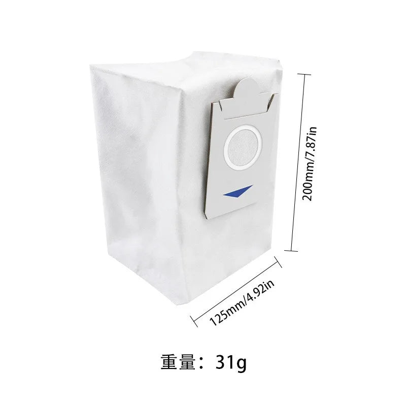 Tidesmit replacement parts set including dust bags, brushes, and filters for Ecovacs X5 OMNI and X5 PRO OMNI vacuums