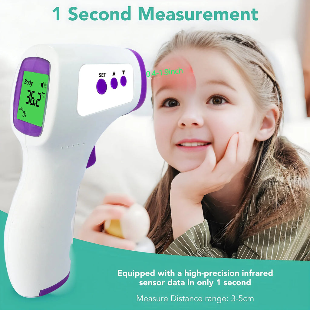 Portable Forehead Digital Thermometer Non Contact Infrared Medical Body Temperature Fever Measure Tool for Baby Adults