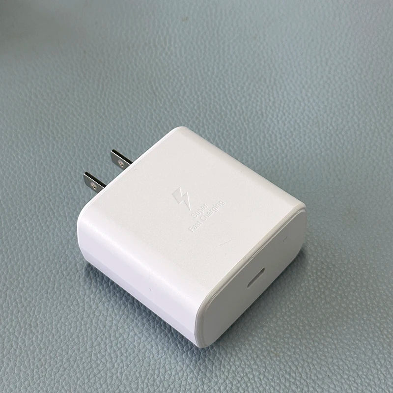 Samsung 45W USB-C Fast Charger for Galaxy S25 S24 Ultra - Official Power US White No Cable Tidesmit