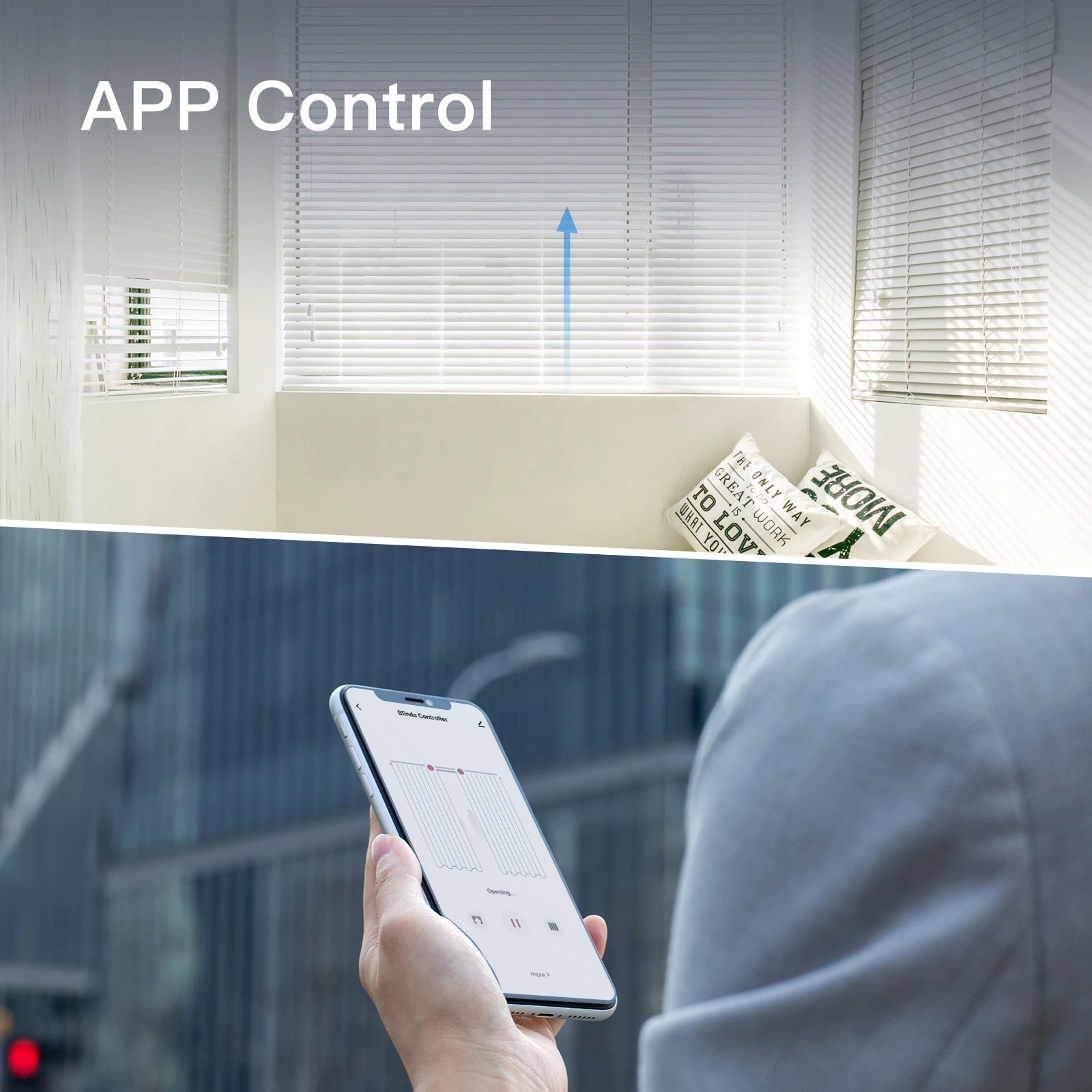 Smart WiFi Roller Shade Drive Motor Kit - App & Voice Control Tidesmit