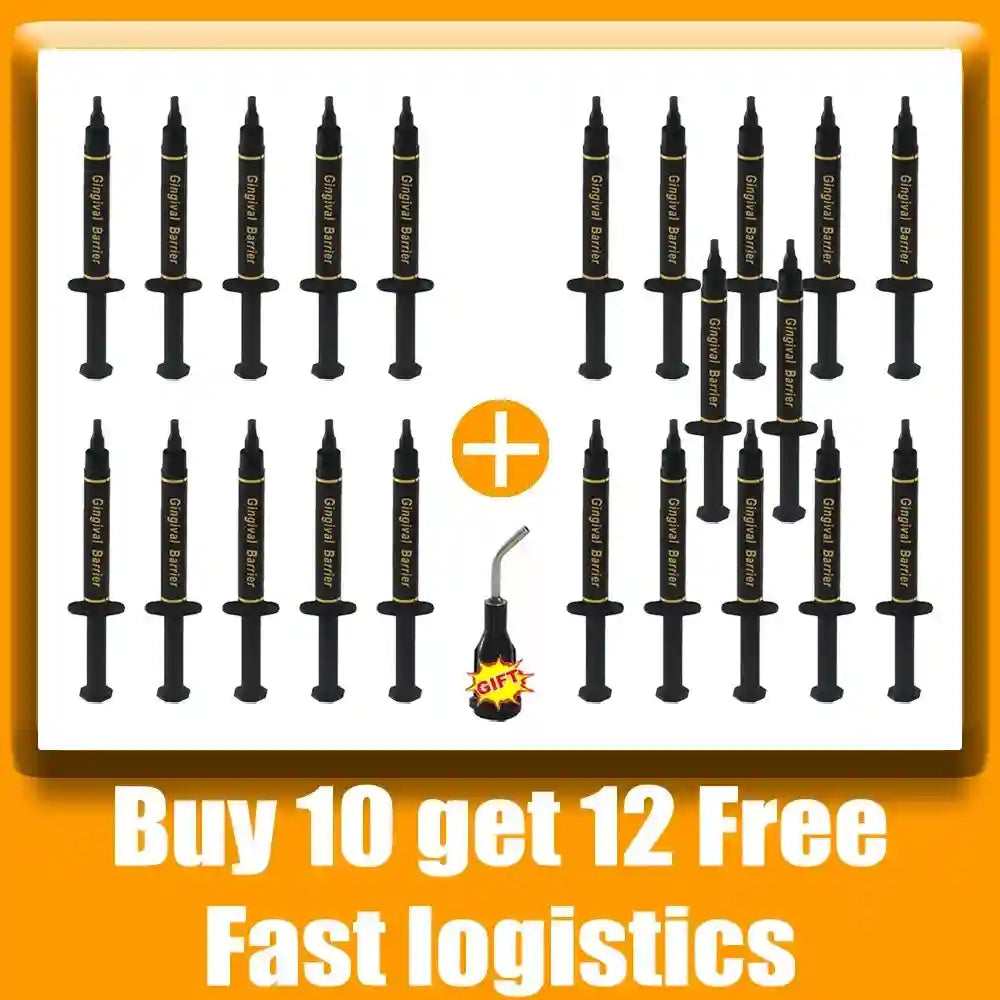 Gingival Barrier Gel for Professional Teeth Whitening - 5PCS Set Lip Care 22PCS Tidesmit