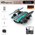 4K GPS Camera Drone with Obstacle Avoidance - Foldable Quadcopter GREEN-SINGLE-4K Tidesmit