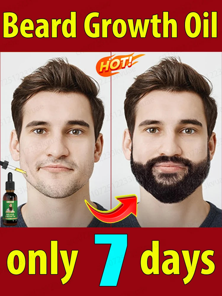 Beard Growth Liquid for Thicker Fuller Hair - Tidesmit Natural Formula Scrubs Treatments Tidesmit