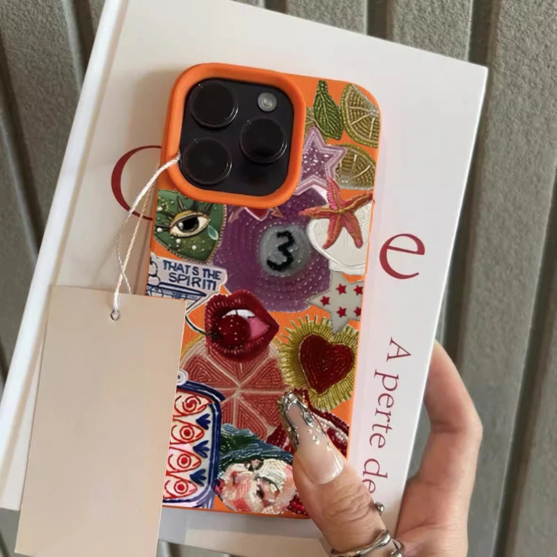 Retro Fruit Phone Case for iPhone - Slim Shock-Absorbing Cover 6 Tidesmit