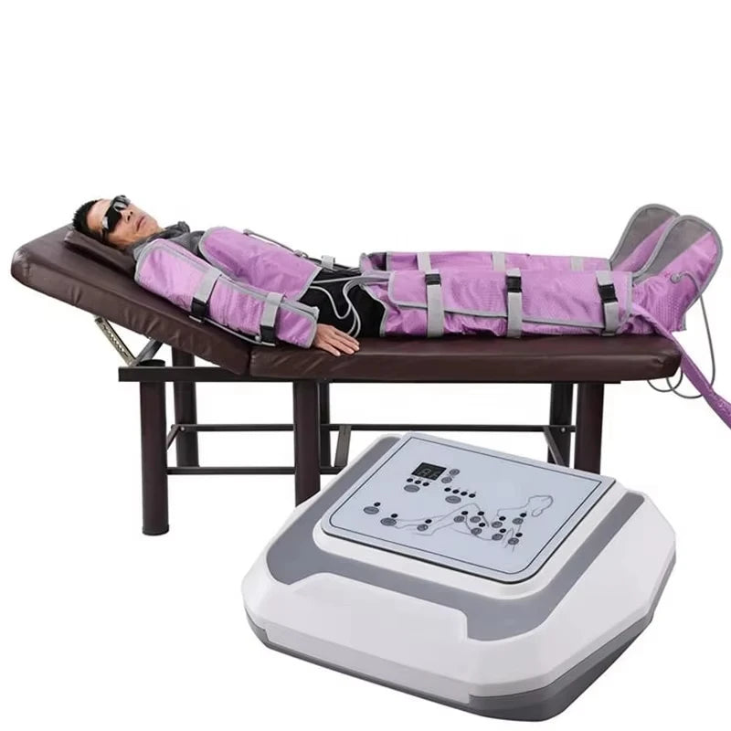 Pressotherapy Machine for Lymphatic Drainage - Full Body Massage Massage Chairs Purple Tidesmit