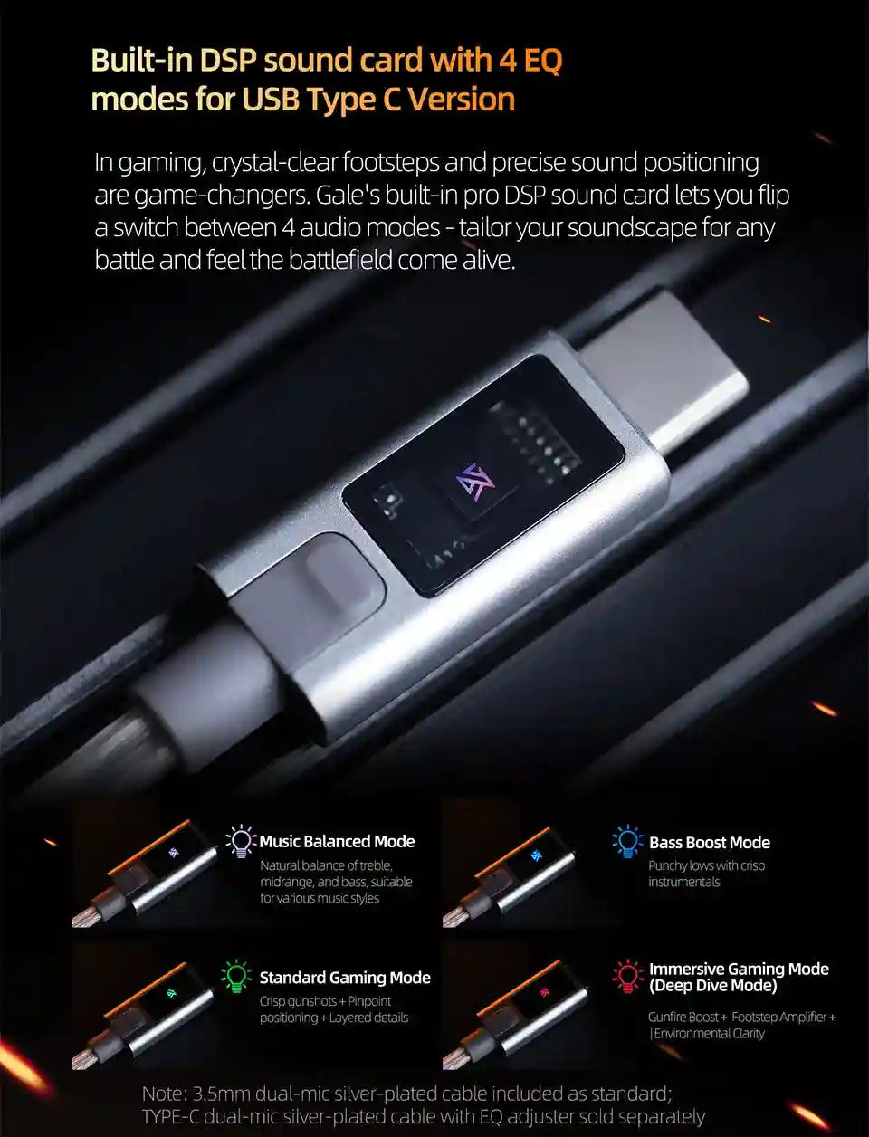 Gaming Earbuds With Mic: Bass Enhanced Wired In-Ear Headset by Tidesmit Tidesmit