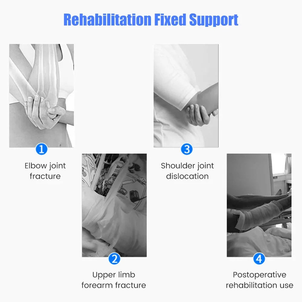 Hinged Elbow Arm Forearm Shoulder Brace Support Splint Orthosis Band Fixation Sling Immobilizer Strap Sleeve Arm Protector Guard