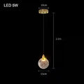 Bubble Crystal Pendant Ring Light for Modern Dining Rooms | Tidesmit D style-1head Tidesmit