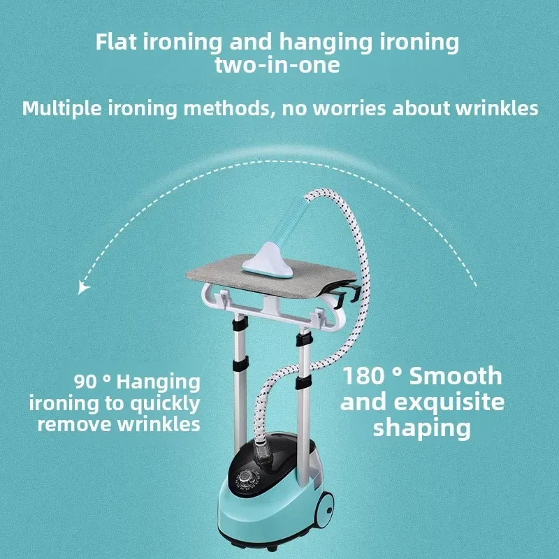 Tidesmit vertical flat hanging electric steam iron showing compact handheld laundry appliance design for home use