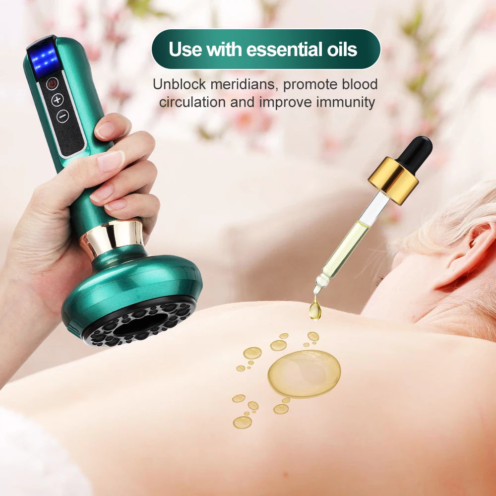 Electric Gua Sha Massager: Heated Deep Tissue Body Sculpting Tool Body Shaping Massage Equipment Tidesmit