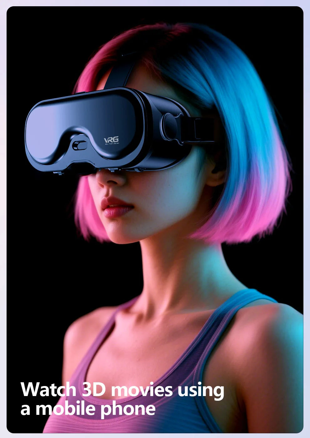 VR Headset for Smartphone – Immersive 3D Spatial Audio Glasses Tidesmit