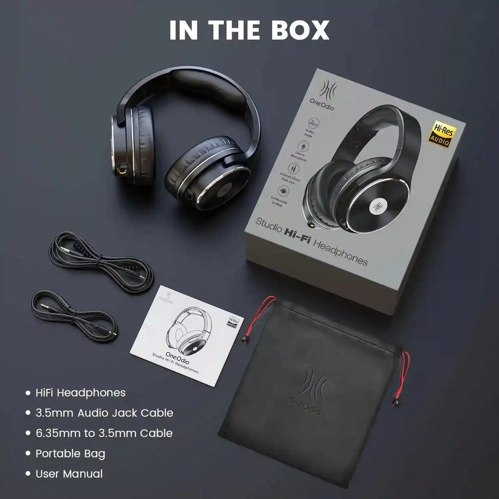 Wired Over-Ear Studio Monitor Headphones for Professional Audio Monitoring Tidesmit