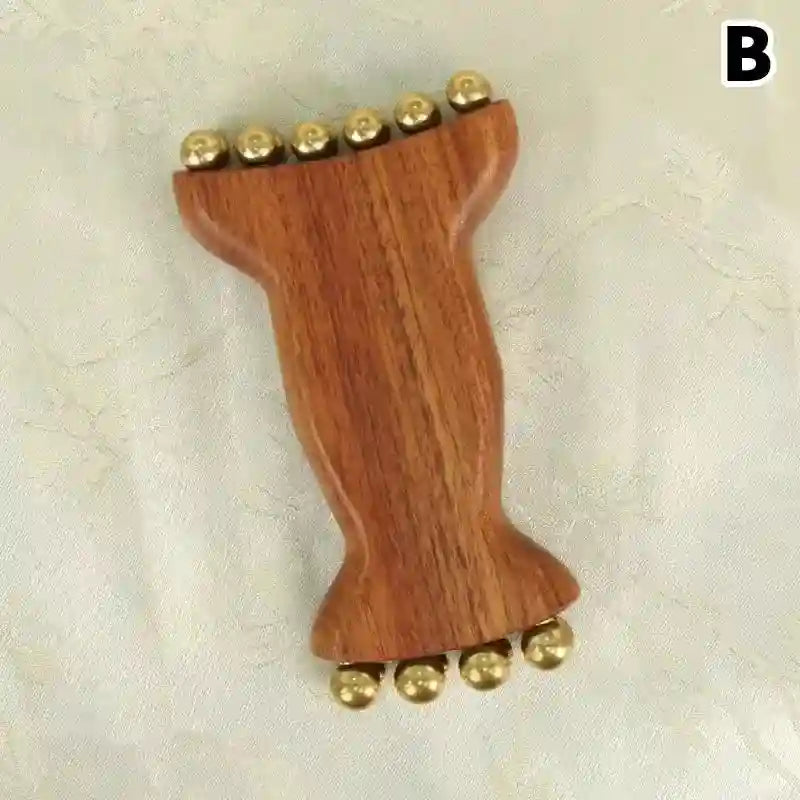 Facial Gua Sha Brass Eye Massage Tool - Ergonomic Lotus Seedpod Design Eye Massage Instrument B Tidesmit