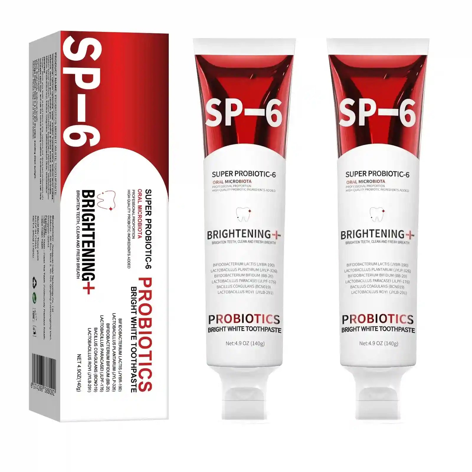 Tidesmit 140g SP-6 Probiotic Whitening Toothpaste for plaque removal and fresh breath oral care
