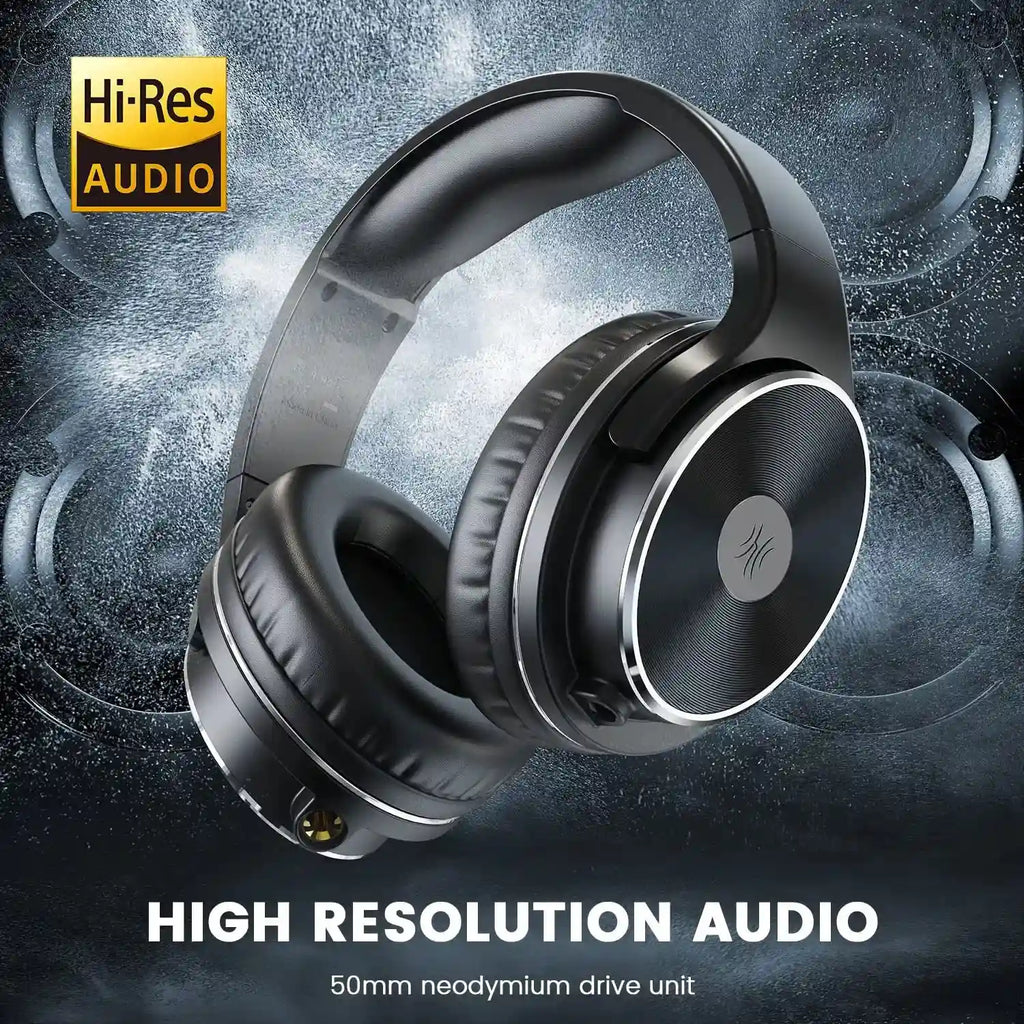 Studio Monitor Headphones Wired Over-Ear with Dual Input Jacks Tidesmit