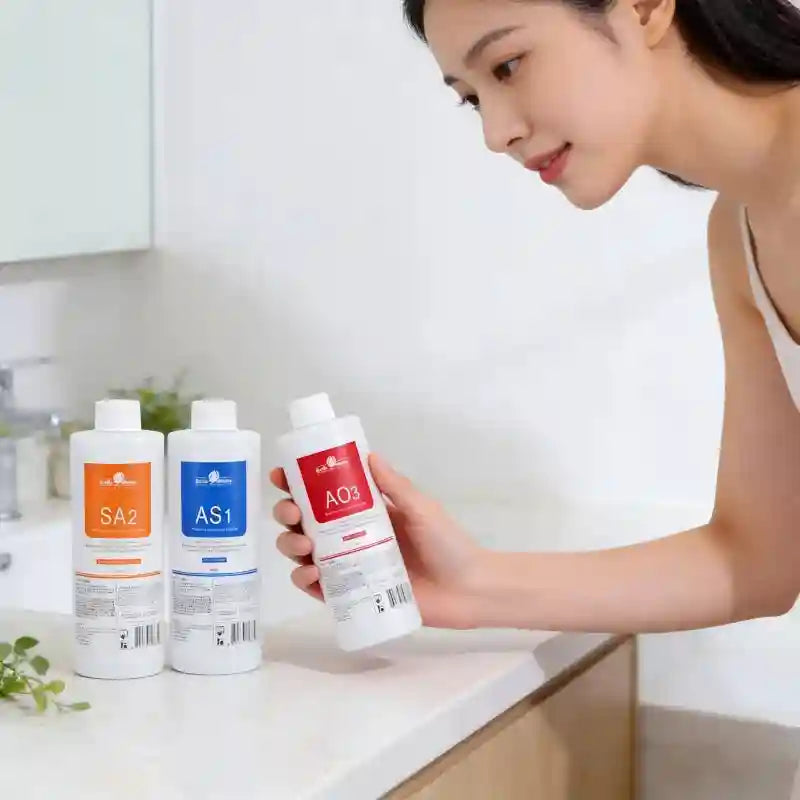 Hydra Facial Serum Kit: 3-Piece Deep Cleaning Aqua Peel Solution Scrubs Treatments Tidesmit