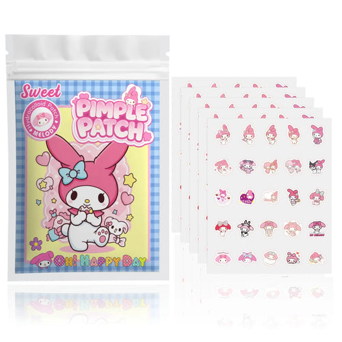 Hello Kitty hydrocolloid pimple patch sticker sheets with cute character face designs