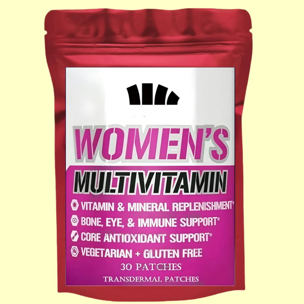 Tidesmit Women’s Multivitamin Transdermal Patches with Vitamin C, D, Iron, Zinc, and Antioxidants for Immune Support.