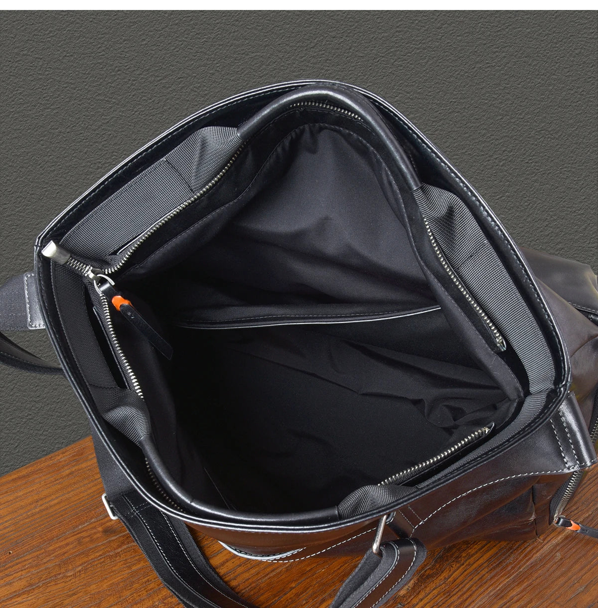 Retro Designer Men New Black Cowskin Genuine Leather Travel Bag Big Capacity Casual Tote Handbag Single Shoulder Crossbody Bag