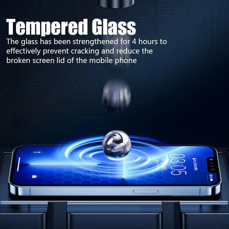 iPhone Screen Protector 2 Pack - 9H Tempered Glass HD Clear Film Tidesmit