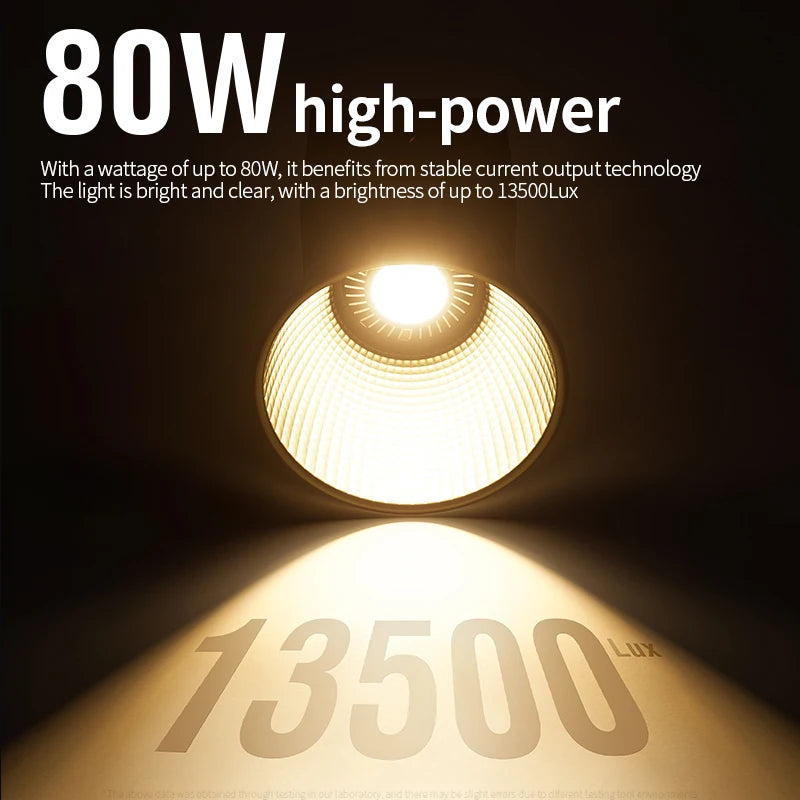 LED Video Light 60-80W Bi-Color Studio Lighting for Content Creators Tidesmit