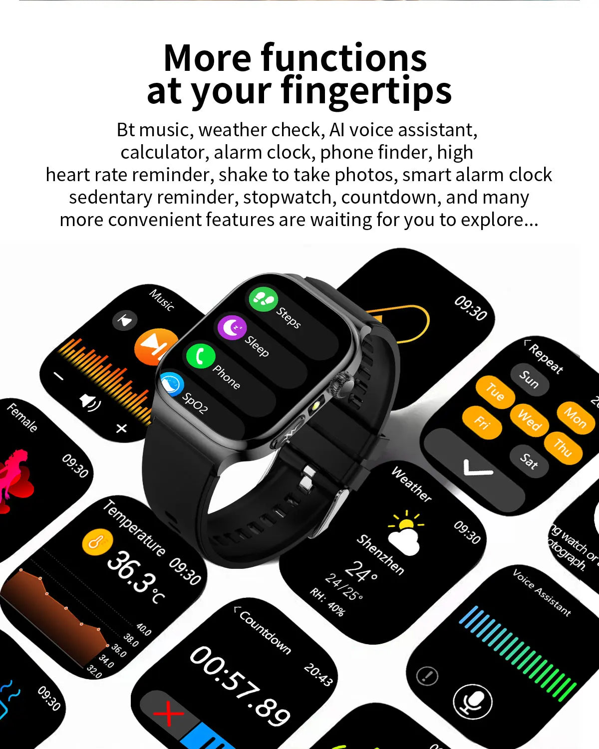 2026 New ECG Heart Health Analysis Smart Watch Accurate Uric Acid Blood Pressure Body Fat Five organ Fitness Health Smart Watch