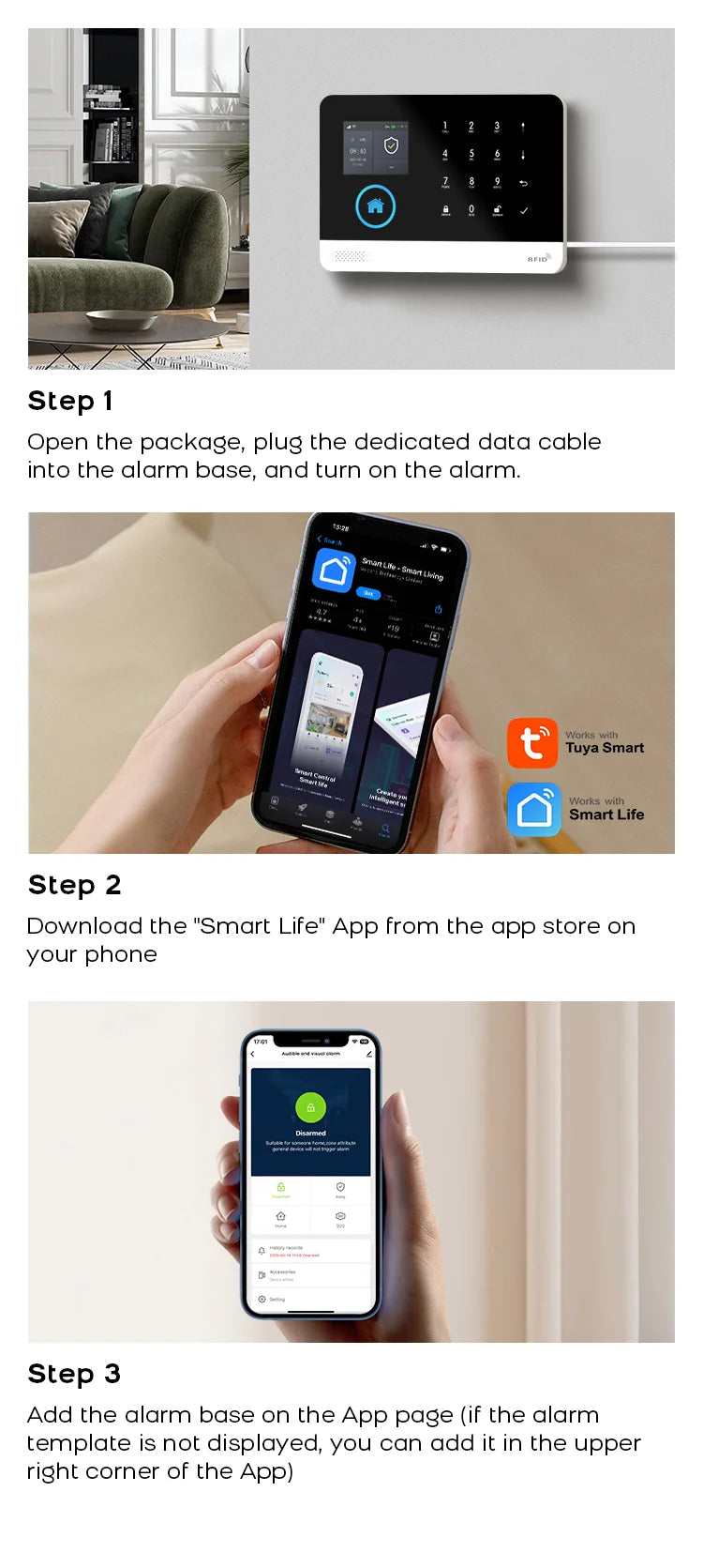 Wireless Home Security Alarm System WiFi GSM Smart Kit by Tidesmit Tidesmit