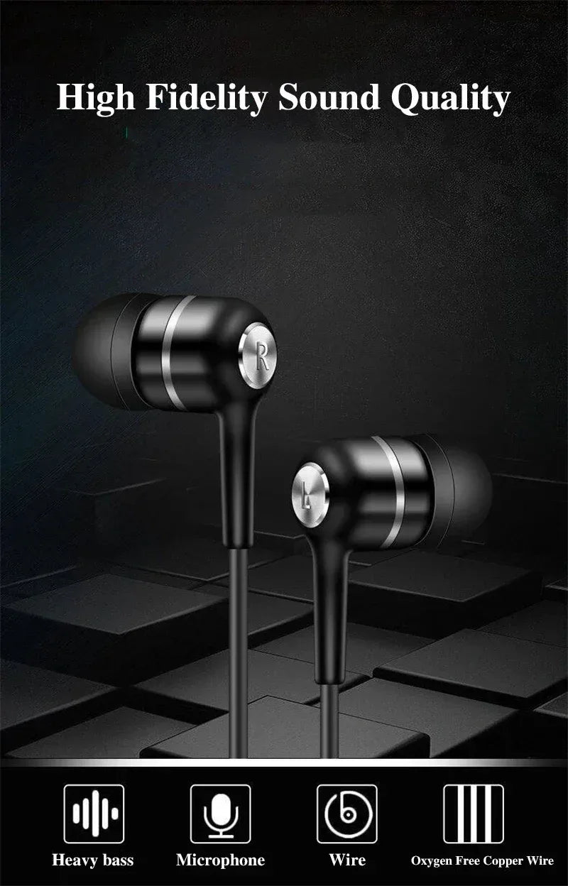 Wired HiFi Bass Earbuds with Microphone - Tidesmit 4-Color Series Tidesmit