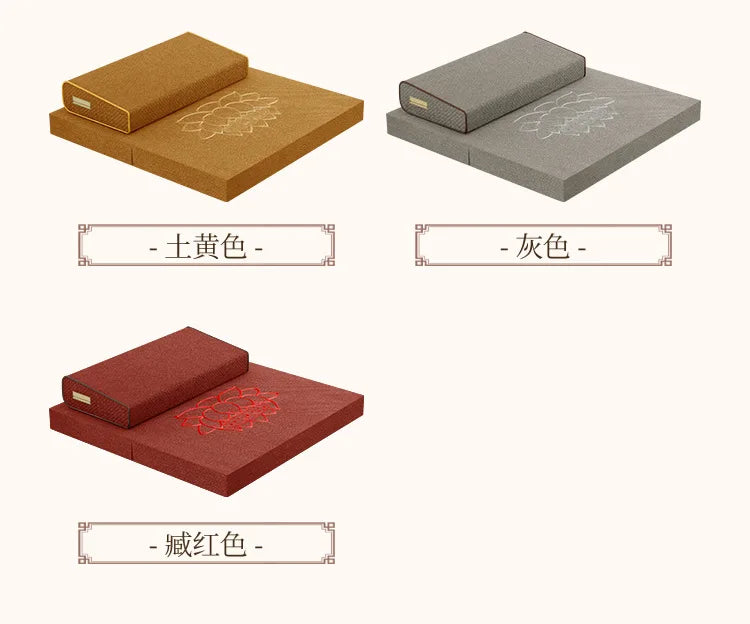 Seat Cushion Meditation Mat Futon Kneeling Meditation Home Thickened Folding Fabric Coconut Palm Zen Mat