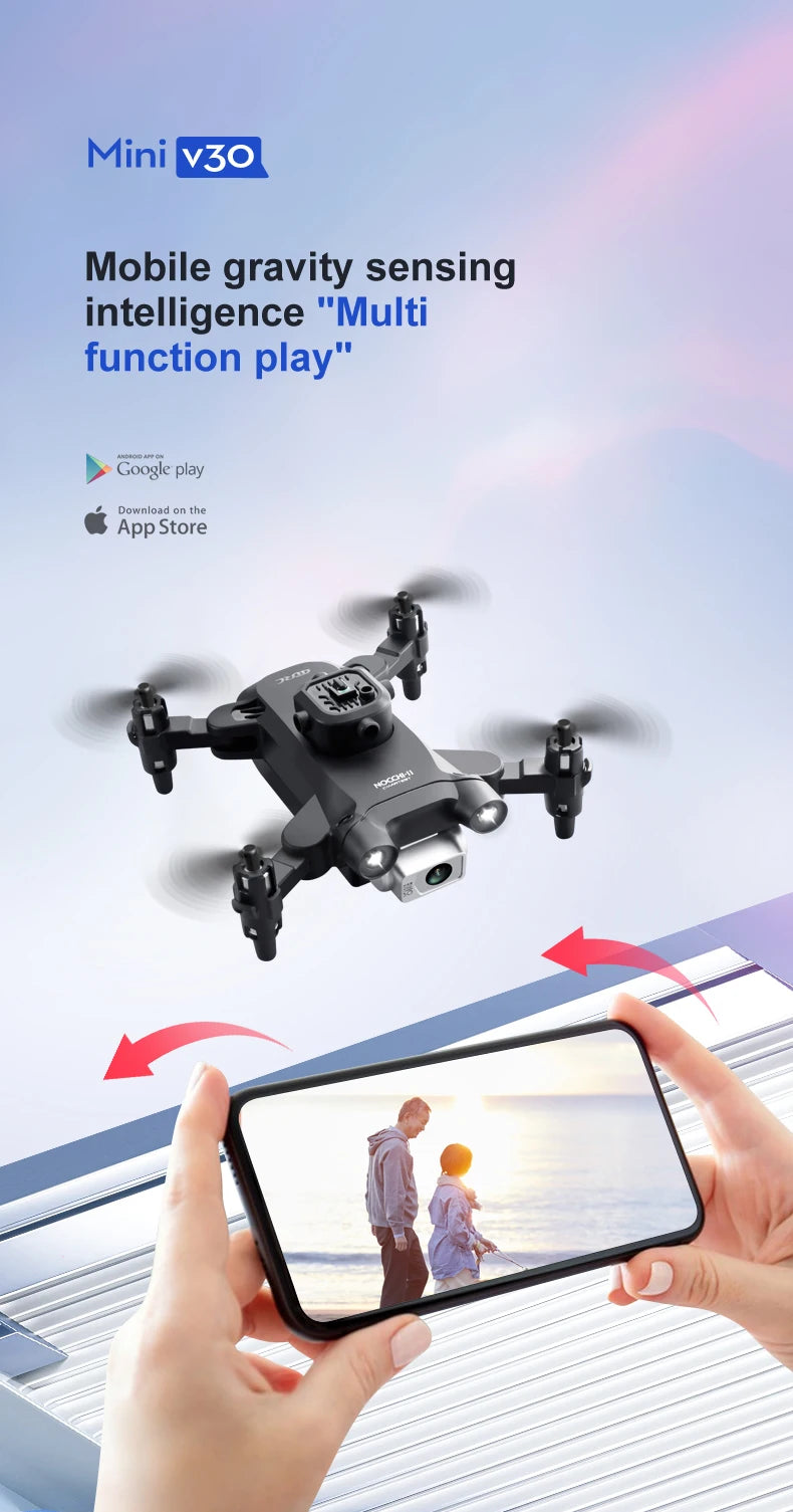 4K Camera Drone Foldable Quadcopter with Dual HD Lenses Tidesmit