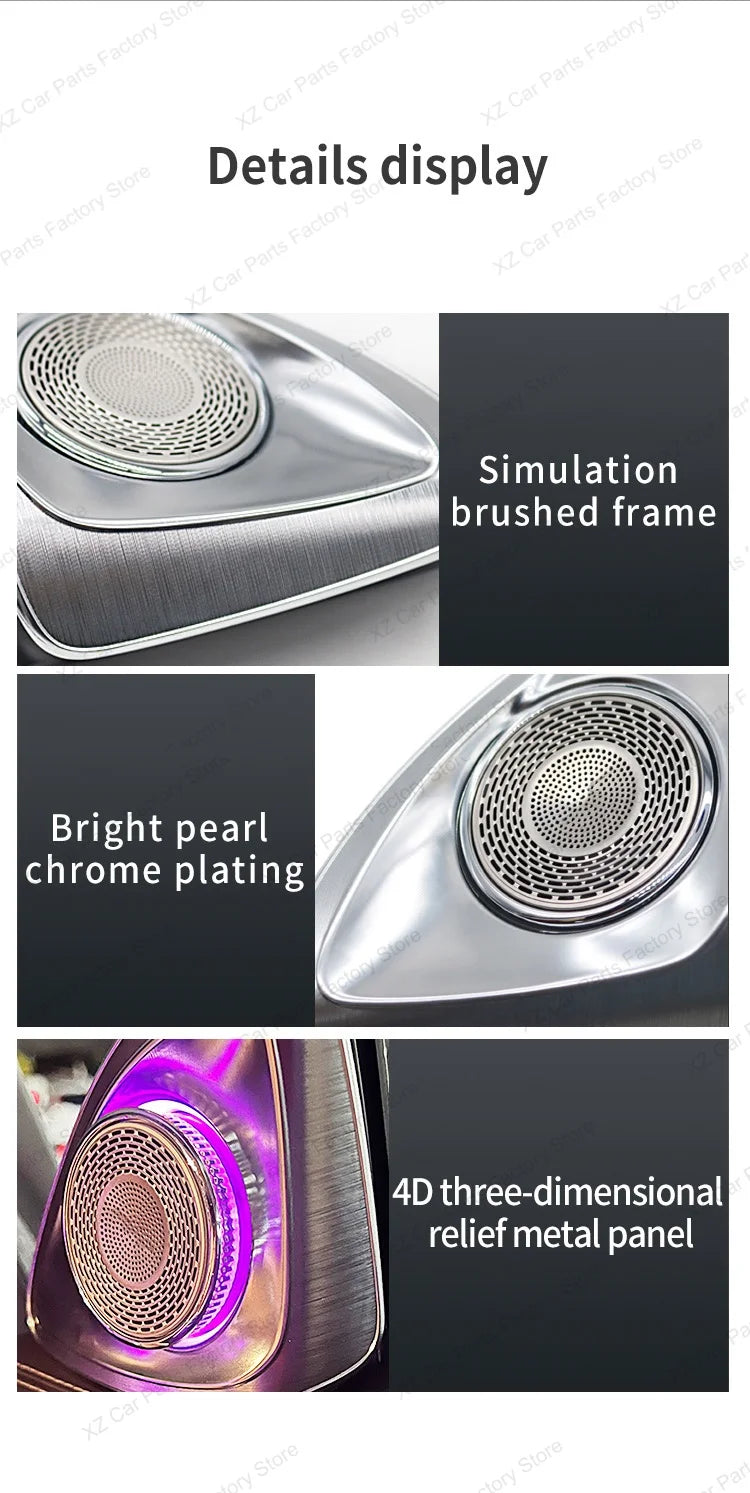 Mercedes Benz W205 X253 64-Color LED Ambient Lighting Kit Tidesmit