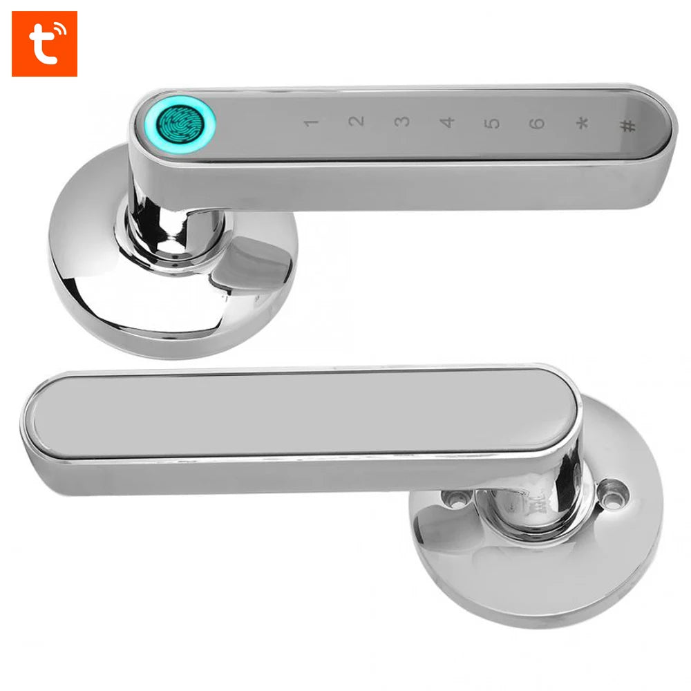 WAFU 016 Smart Lock Fingerprint APP Unlock Keyless Entry Works With iOS/Android Door Bluetooth-Compatible Password Handle Lock