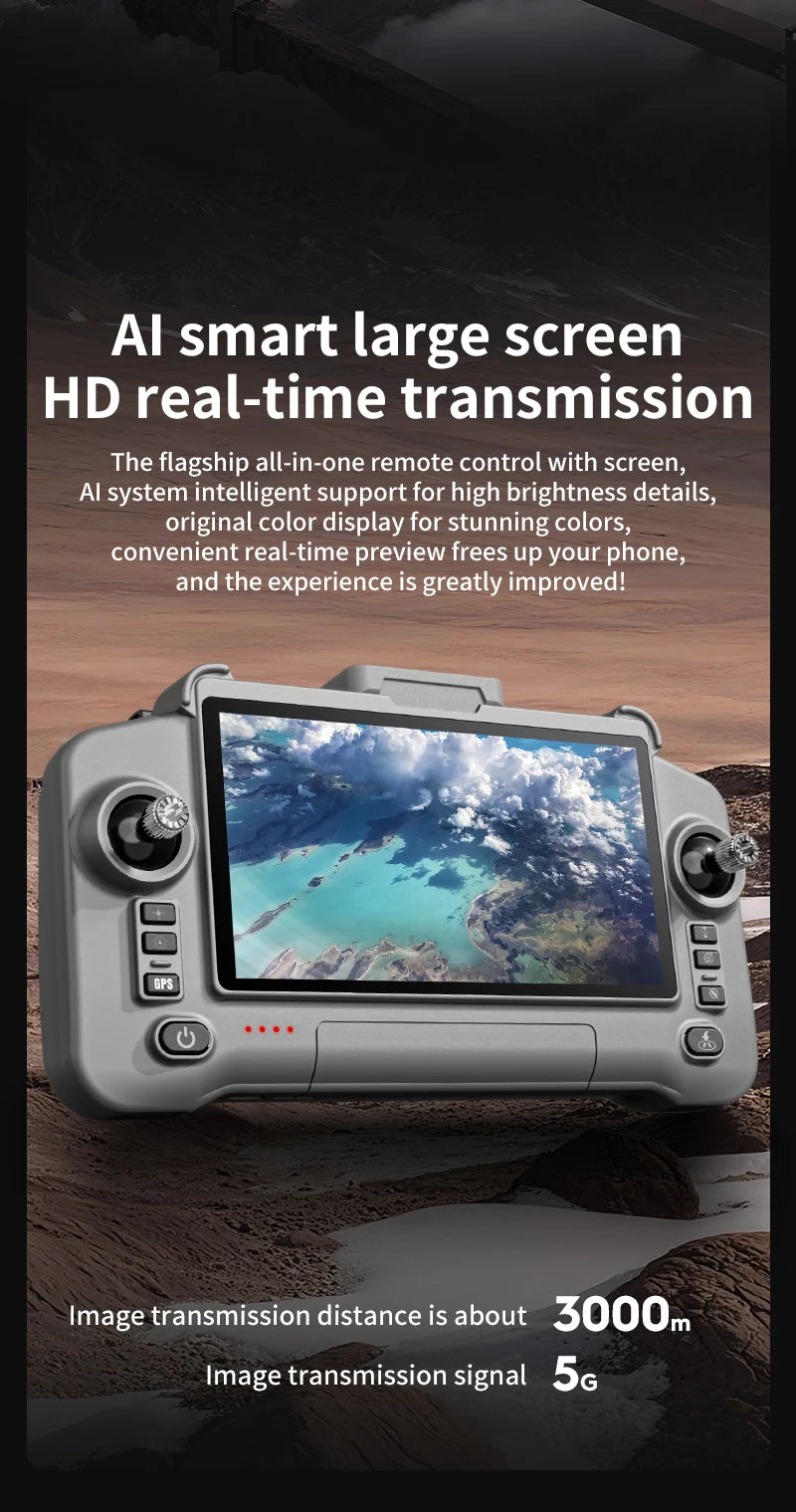 Tidesmit 8K GPS Drone with EIS Stabilization and Obstacle Avoidance Tidesmit