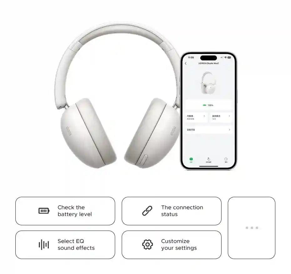 Wireless Headphones Over-Ear with 80-Hour Battery Life | Tidesmit Tidesmit