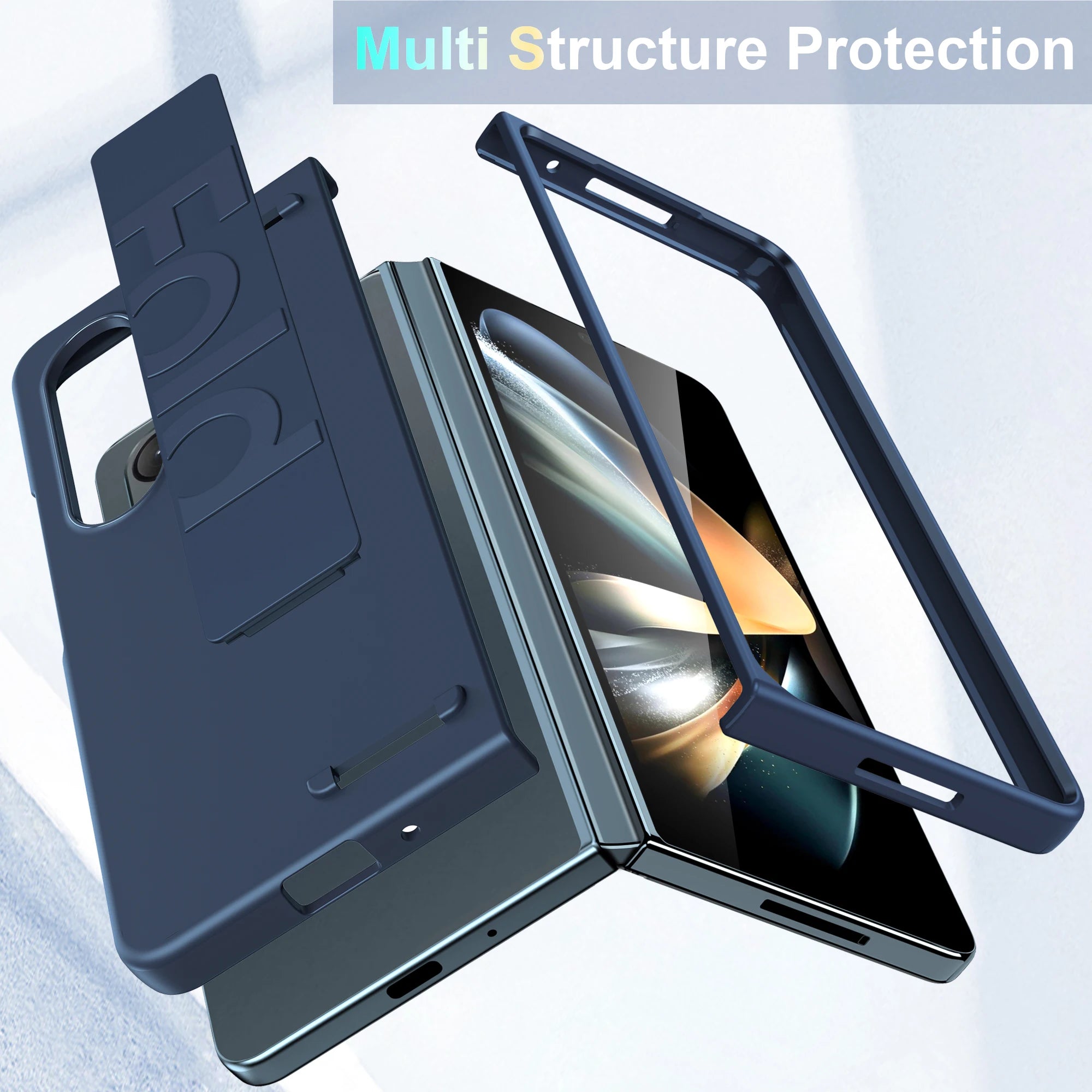 Samsung Galaxy Z Fold Slim Case - Shock-Absorbing Matte Cover Tidesmit